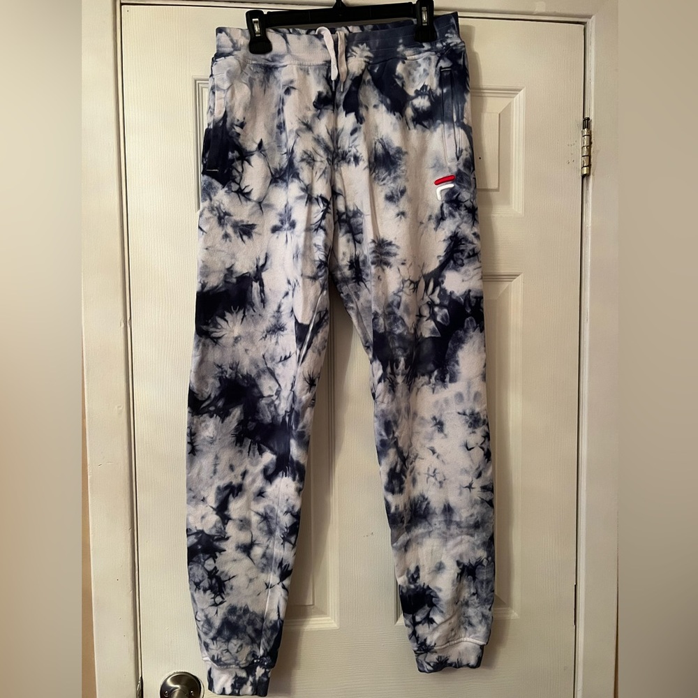 Fila tie dye joggers
